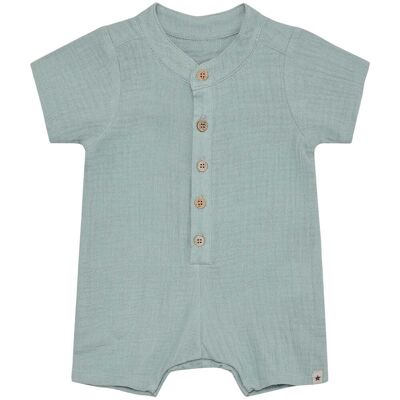 HUTTEliHUT kortermet overall til baby, Gray Mist (92) 92 HUTTEliHUT kortermet overall til baby, Gray Mist (92) 92