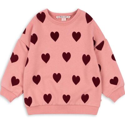 Konges Sløjd Lou sweatshirt til barn, Coeur (3 år) 3 år Konges Sløjd Lou sweatshirt til barn, Coeur (3 år) 3 år