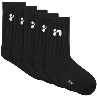 Name It Nknlaris 5 pack sokker til barn, Black (40/42) 40/42 Name It Nknlaris 5 pack sokker til barn, Black (40/42) 40/42
