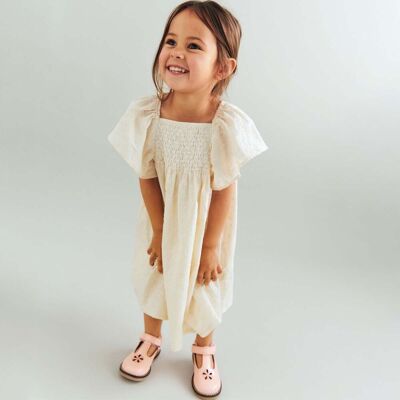 Wheat Elva kjole til barn, Eggshell (116) 116 Wheat Elva kjole til barn, Eggshell (116) 116