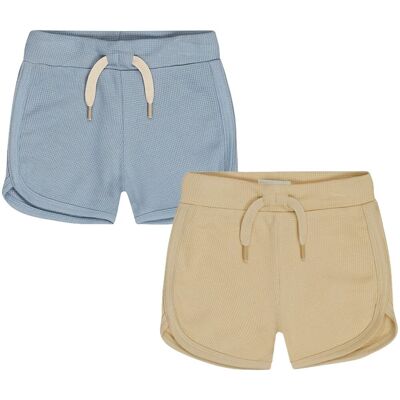 Dirkje 2-pack shorts til baby og småbarn, Blue (74) 74 Dirkje 2-pack shorts til baby og småbarn, Blue (74) 74