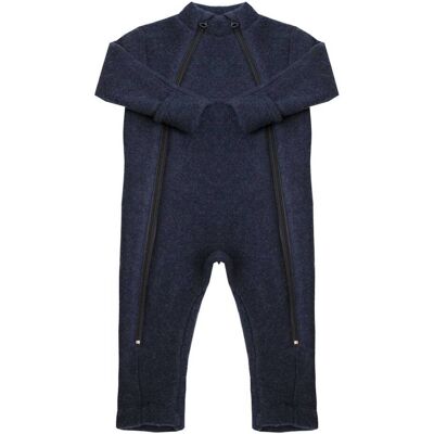 Joha ullfleece heldress til baby med glidelås, navy (80) 80 Joha ullfleece heldress til baby med glidelås, navy (80) 80