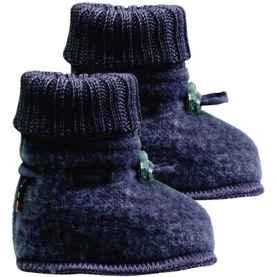 Joha ullfleece booties til baby, navy (60) 60 Joha ullfleece booties til baby, navy (60) 60