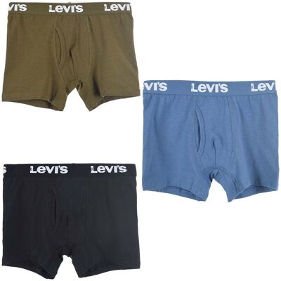 Levis 3-pack boxer til barn og ungdom, Black (L) L Levis 3-pack boxer til barn og ungdom, Black (L) L