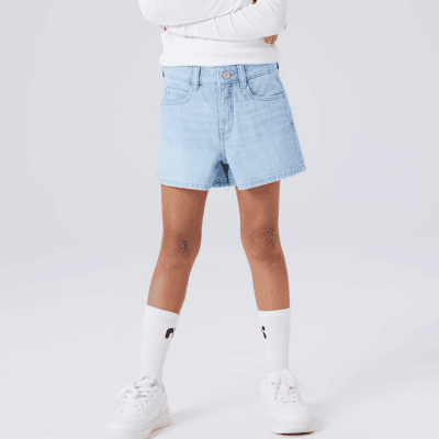 Name It Nkfrose Mom shorts til barn, Light Blue Denim (122) 122 Name It Nkfrose Mom shorts til barn, Light Blue Denim (122) 122