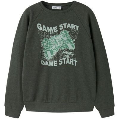 Name It Nkmvion sweatshirt til barn, Peat (116) 116 Name It Nkmvion sweatshirt til barn, Peat (116) 116