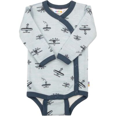 Joha Goose/Propeller omslagsbody i ull, Light blue (60) 60 Joha Goose/Propeller omslagsbody i ull, Light blue (60) 60