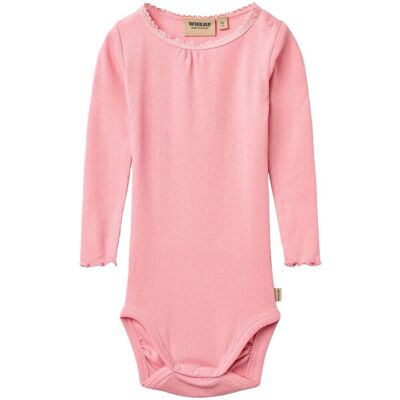 Wheat Lotta rib lace body, Bubblegum (80) 80 Wheat Lotta rib lace body, Bubblegum (80) 80