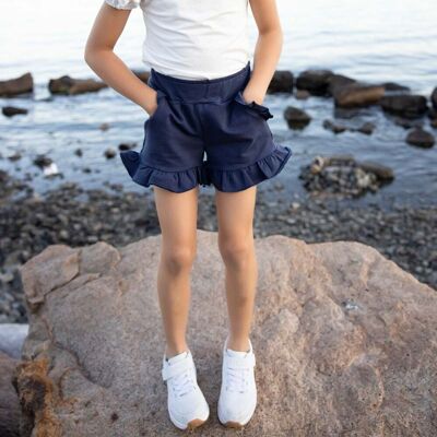 Vilje & Ve Mina shorts til barn, Navy (104) 104 Vilje & Ve Mina shorts til barn, Navy (104) 104