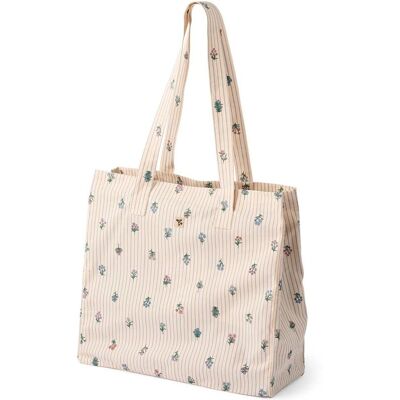 Wheat Ville totebag, Rose Shadow Flowers Wheat Ville totebag, Rose Shadow Flowers