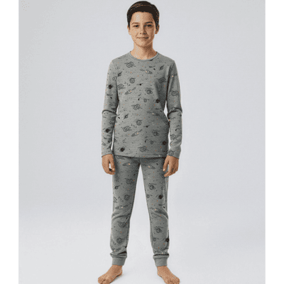 Name It Nkmnightset Space pyjamas, Grey Melange (134/140) 134/140 Name It Nkmnightset Space pyjamas, Grey Melange (134/140) 134/140