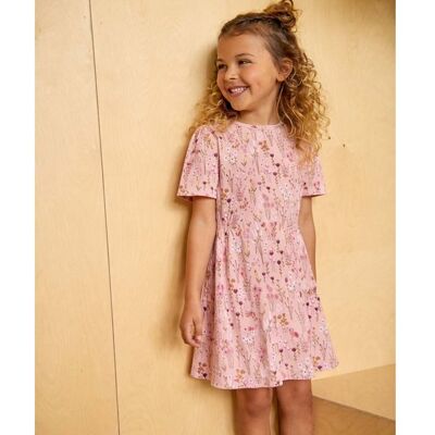Minymo kjole til barn, Silver Pink (116) 116 Minymo kjole til barn, Silver Pink (116) 116
