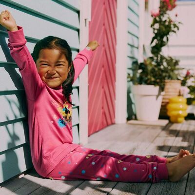 Gullkorn Bukkene pyjamas til barn, Varm Rosa (P) (98/104) 98/104 Gullkorn Bukkene pyjamas til barn, Varm Rosa (P) (98/104) 98/104