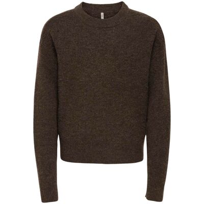 Kids Only Kogcamilla strikket genser, Black Coffee (122/128) 122/128 Kids Only Kogcamilla strikket genser, Black Coffee (122/128) 122/128