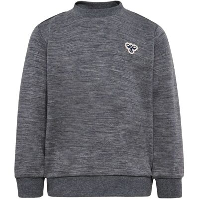 Hummel Hmlmini sweatshirt i ull/bomull, Dark Grey Melange (104) 104 Hummel Hmlmini sweatshirt i ull/bomull, Dark Grey Melange (104) 104