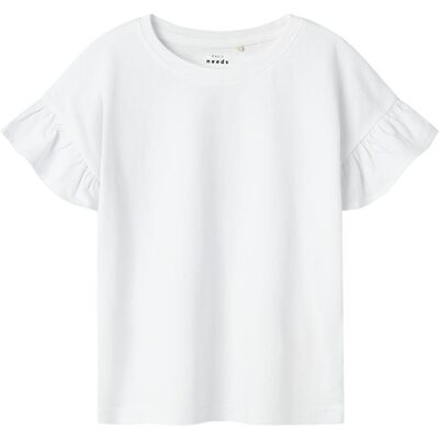 Name It Nkfvilukka t-skjorte til barn, Bright White (134/140) 134/140 Name It Nkfvilukka t-skjorte til barn, Bright White (134/140) 134/140