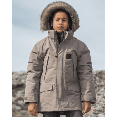 Didriksons Sylvin parkas vinterjakke til barn, Ash Brown (170) 170 Didriksons Sylvin parkas vinterjakke til barn, Ash Brown (170) 170