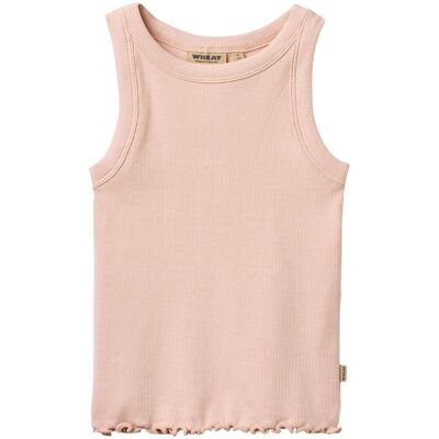 Wheat Minka ribb tank-top til barn, Powder (122) 122 Wheat Minka ribb tank-top til barn, Powder (122) 122