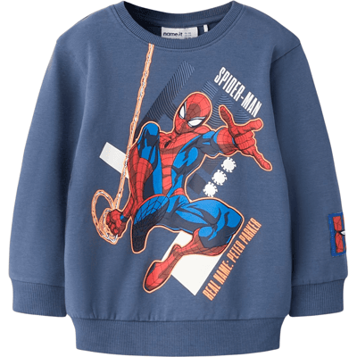 Name It Nmmalbie Spiderman sweatshirt, Vintage Indigo (92) 92 Name It Nmmalbie Spiderman sweatshirt, Vintage Indigo (92) 92