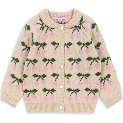 Konges Sløjd Belou strikket cardigan i ull, Cherry (4 år) 4 år Konges Sløjd Belou strikket cardigan i ull, Cherry (4 år) 4 år