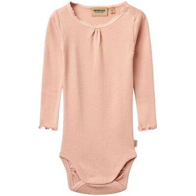 Wheat Lotta rib lace body, Rose Cloud (86) 86 Wheat Lotta rib lace body, Rose Cloud (86) 86
