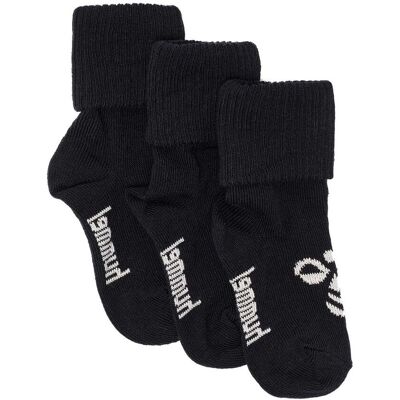 Hummel Bee 3-Pack sokker til baby, Black (21/23) 21/23 Hummel Bee 3-Pack sokker til baby, Black (21/23) 21/23