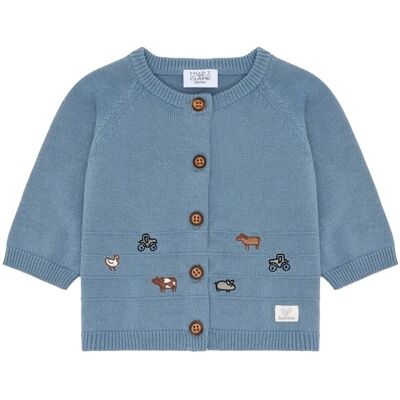 Hust&Claire Hust and Claire Hccall cardigan til baby, Light Blue (74) 74 Hust&Claire Hust and Claire Hccall cardigan til baby, Light Blue (74) 74