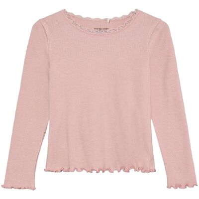 HUTTEliHUT Rib genser til barn, Pale Mauve (110) 110 HUTTEliHUT Rib genser til barn, Pale Mauve (110) 110