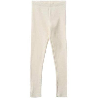 Wheat Jules ribb leggings til barn, Ivory (110) 110 Wheat Jules ribb leggings til barn, Ivory (110) 110