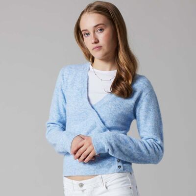 LMTD Nlfkleaveheart cardigan til barn, Kentucky Blue (134/140) 134/140 LMTD Nlfkleaveheart cardigan til barn, Kentucky Blue (134/140) 134/140