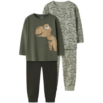 Name It Nmmnightset 2-pack pyjamas småbarn, Seagrass (86/92) 86/92 Name It Nmmnightset 2-pack pyjamas småbarn, Seagrass (86/92) 86/92