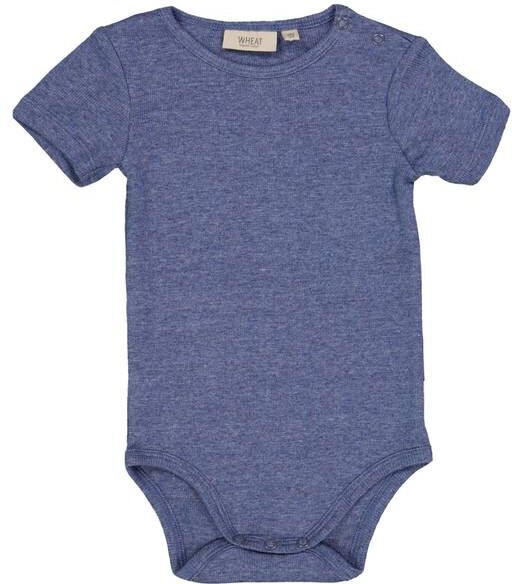 Wheat Rib Body Til Baby, Blue Melange