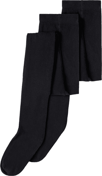 Bilde av Black Solid Strømpebukse 2-pakning Noos str. 74/80