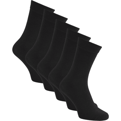 Jack and Jones Junior Jacblack 5-pack sokker, Black (38/43) 38/43 Jack and Jones Junior Jacblack 5-pack sokker, Black (38/43) 38/43