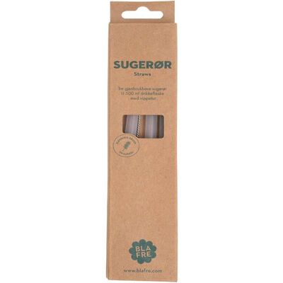 Blafre 3-pack sugerør til stålflaske, 500ml Blafre 3-pack sugerør til stålflaske, 500ml