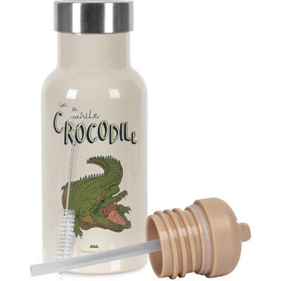 Konges Sløjd drikkeflaske i stål, Crocodile Konges Sløjd drikkeflaske i stål, Crocodile
