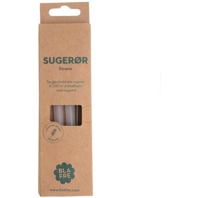 Blafre 3-Pak Sugerør til Stålflaske - 300ml Blafre 3-Pak Sugerør til Stålflaske - 300ml