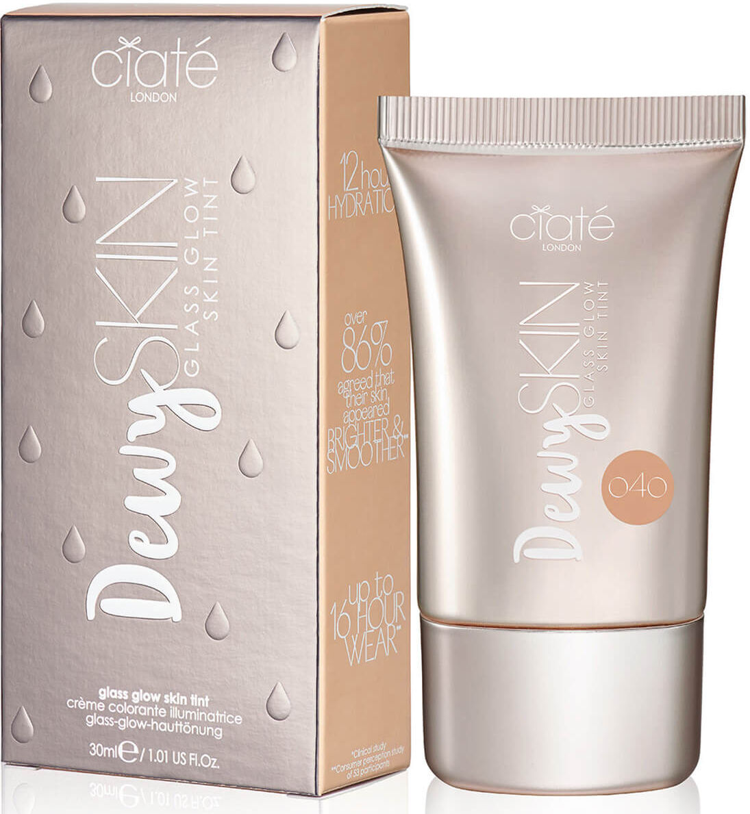 Ciaté London Dewy Skin Foundation 30ml (Various Shades) - 40