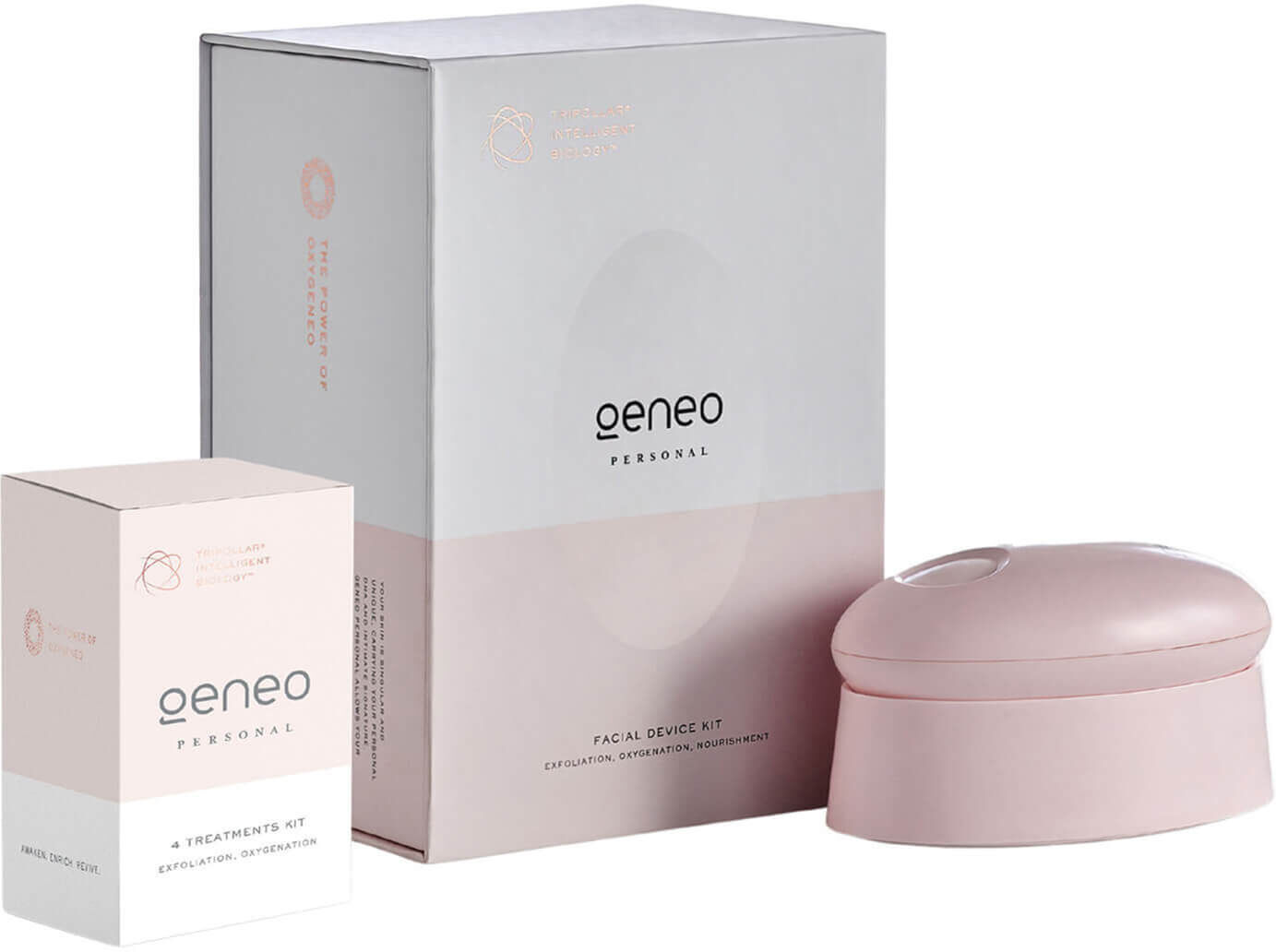 TriPollar GENEO PERSONAL Exfoliation & Oxygenation Facial Device Kit - Pink