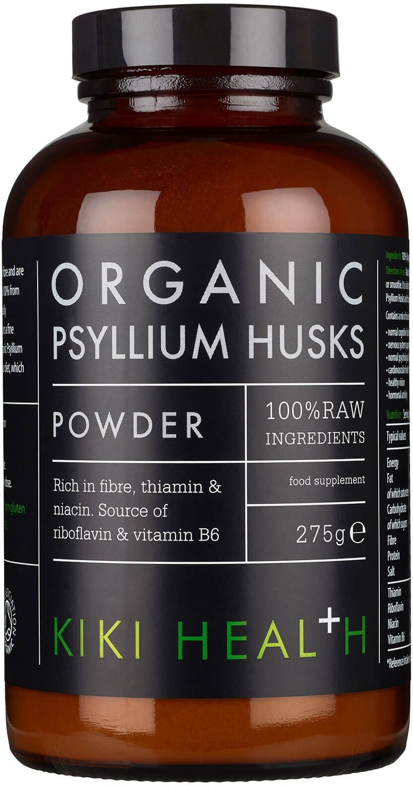 KIKI Health Organic Psyllium Husk Powder 275 g