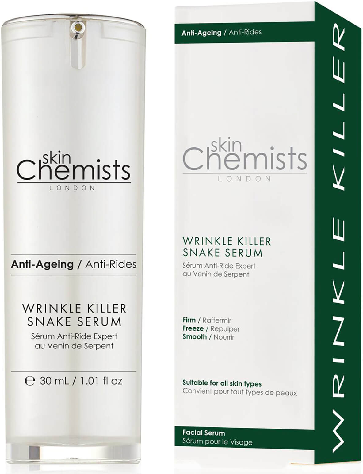 skinChemists London Wrinkle Killer Snake Serum 30 ml