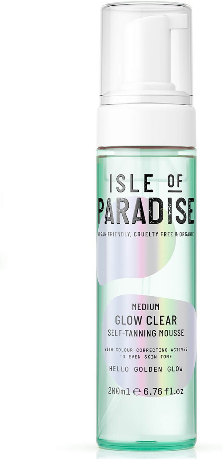 Isle of Paradise Glow Clear Self-Tanning Mousse - Medium 200ml