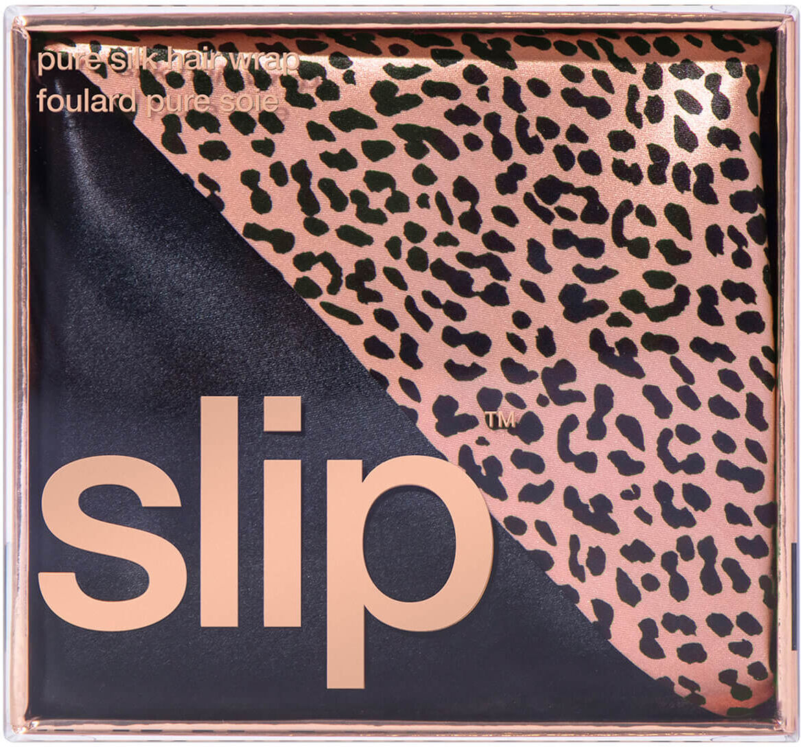 Slip Silk Hair Wrap - Wild Leopard