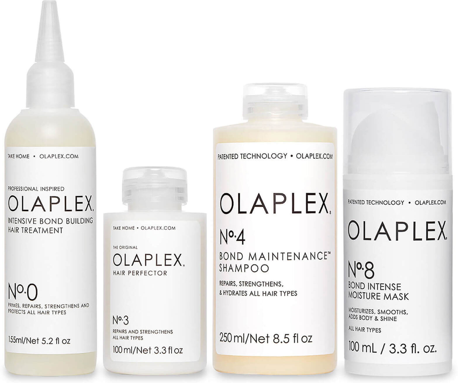 Olaplex No.0, No.3, No.4, No.8 Bunt