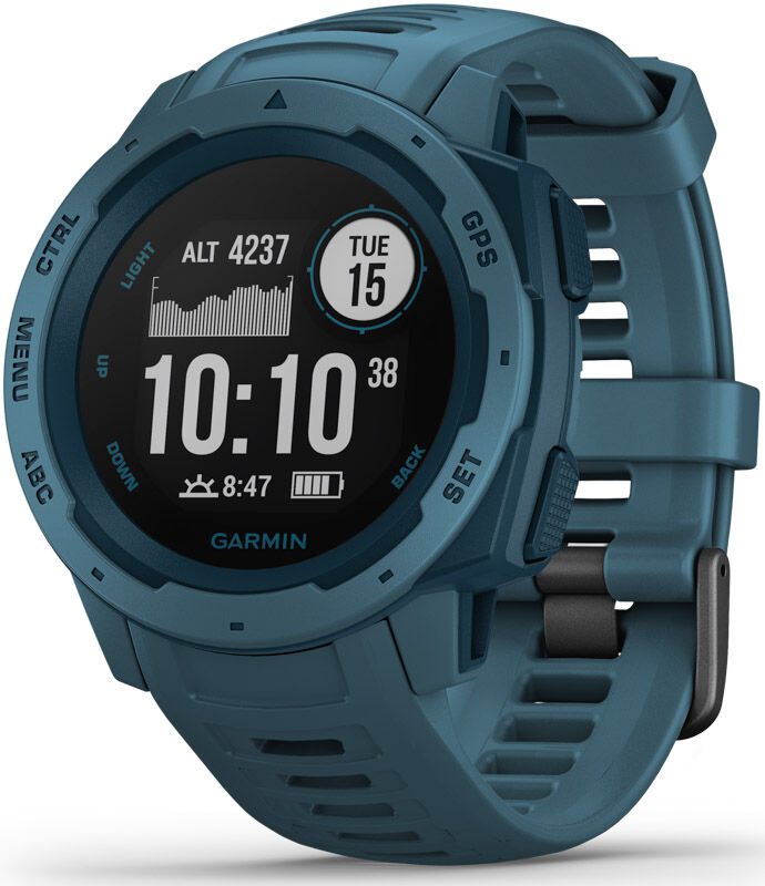 Garmin Instinct, Lakeside Blue GPS klokke for den aktive friluftsentusiast