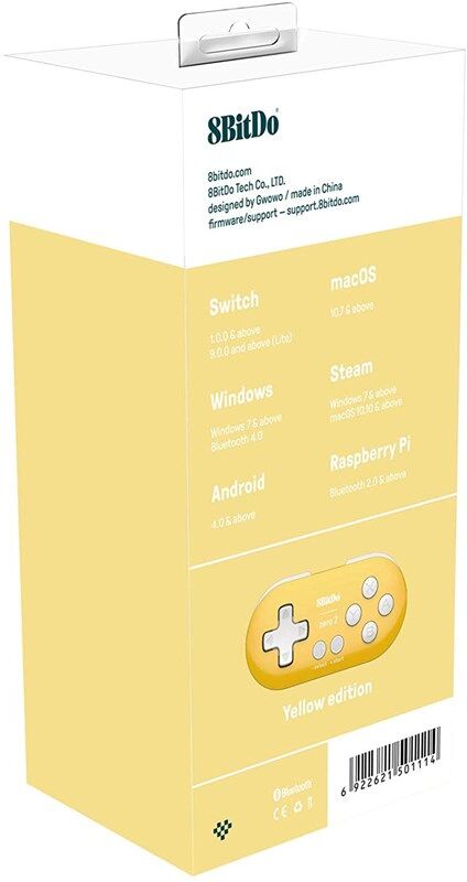 8Bitdo Zero 2 Yellow Edition - Gamepad - Nintendo Switch