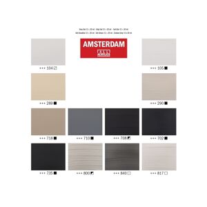 ART Amsterdam Standard Series acrylic paint grey set   12 x