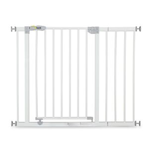Hauck Sikkerhetsgrind, Open 'N Stop Safety Gate + 21 Cm Forlengning, White, Hauck