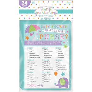 Amscan What´s In Your Purse Baby Shower Game Sheets