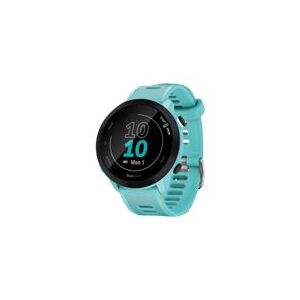 Garmin Forerunner 55 - Akvagrønn - sportsur med bånd - silikon - akvagrønn - display 1.04" - Bluetooth, ANT+ - 37 g